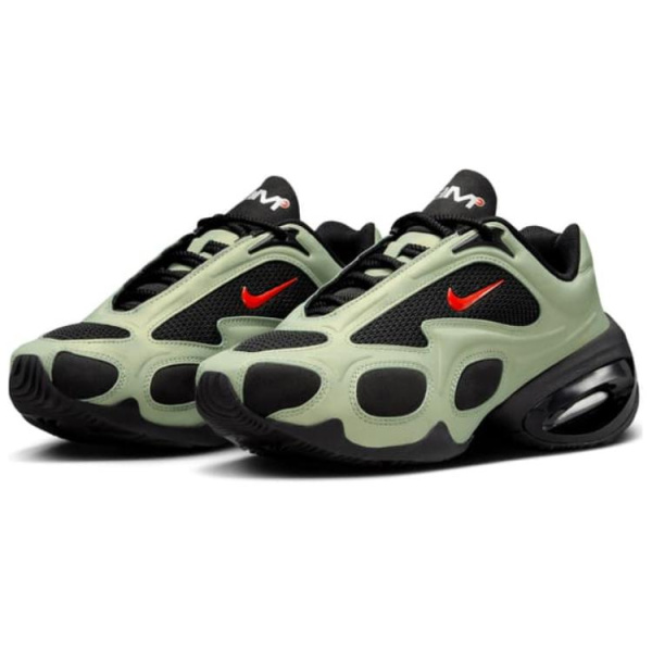 Nike Air Max Muse Abrasion Resistant Низкие Повседневные Кроссовки Женские Зеленые Черные