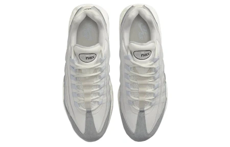 Nike Air Max 95 Винтаж Низкие Беговые Кроссовки Унисекс Белые Серые