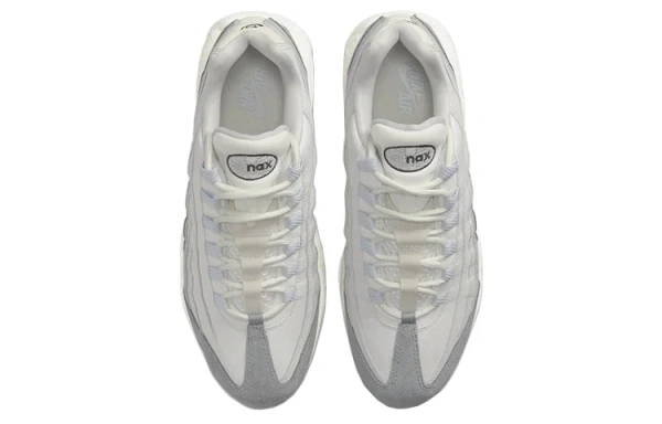 Nike Air Max 95 Винтаж Низкие Беговые Кроссовки Унисекс Белые Серые