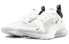 Nike Air Max 270 Ткань Низкие Кроссовки для Бега с Воздушной Подушкой Унисекс Белый Черный