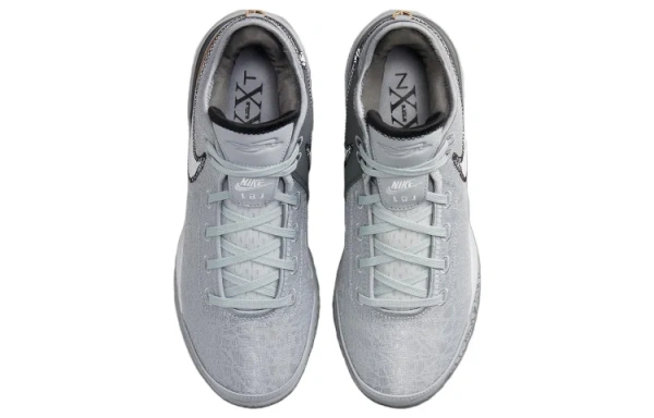 Nike LeBron NXXT Gen EP Дышащие Низкие Баскетбольные Кроссовки Мужские Серые Азиатская Версия