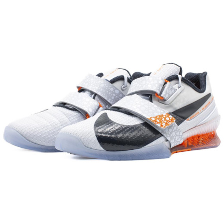 Nike Romaleos 4 Противоскользящая Устойчивая к износу Низкий Топ WEIGHTLIFTING Обувь Унисекс Белый