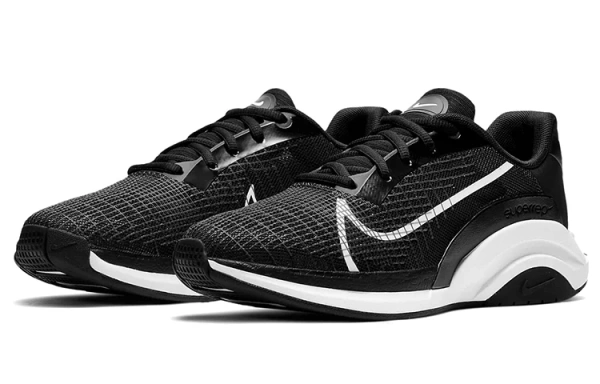 Nike SuperRep Wave противоскользящие устойчивые к истиранию низкие кроссовки для тренировок женские черно-белые