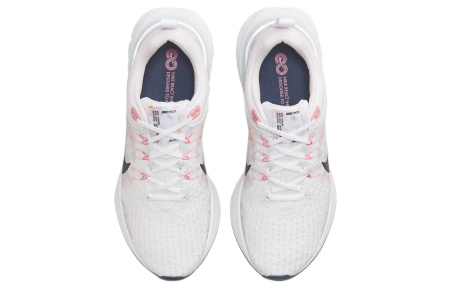 Nike React Infinity Run Flyknit 3 Low Топ Повседневные беговые кроссовки Женские Белые
