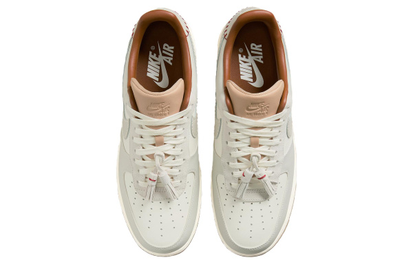 Nike Air Force 1 Low Топ Скейтборд Кроссовки Мужские Бежевый Хаки