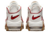 Nike Air More Uptempo Износостойкий Дышащий MID Топ Винтажные Баскетбольные Кроссовки Женские Белый Красный
