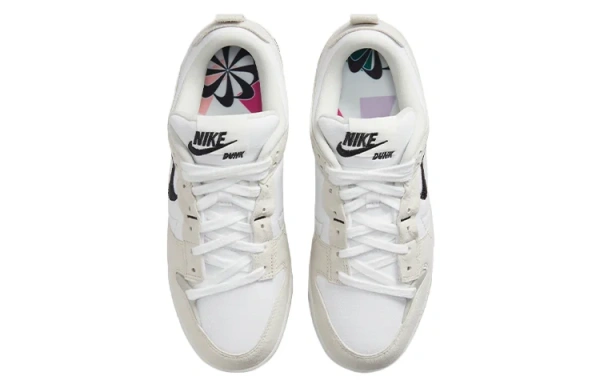Nike Dunk Disrupt 2 Замша Текстиль Перерабатываемый материал Низкие кеды для скейтбординга Женские Серый Белый