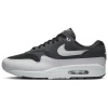 Nike Air Max 1 Устойчивые к истиранию низкие повседневные беговые кроссовки Мужские Серый Черный