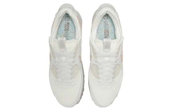 Nike Air Max 90 Винтаж Амортизация Низкие Повседневные Беговые Кроссовки Мужские Экрю
