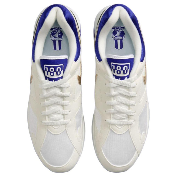Nike Air Max 180 Low Беговые кроссовки Унисекс Белый Синий Желтый
