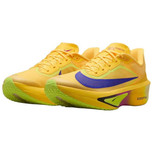 NIKE Zoom Fly 6 Oтскок Беговые кроссовки Мужской Лимон