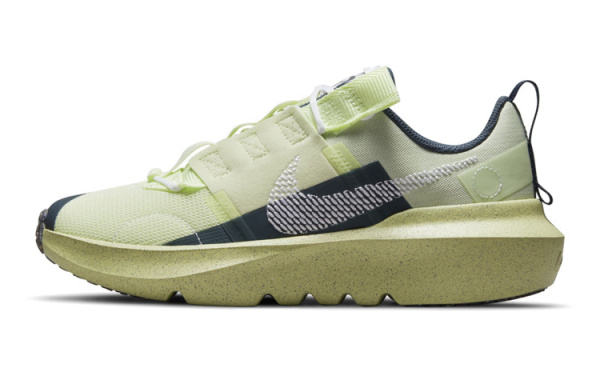 Nike Crater Аbrasion Resistant Низкие Детские Беговые Кроссовки Зеленые