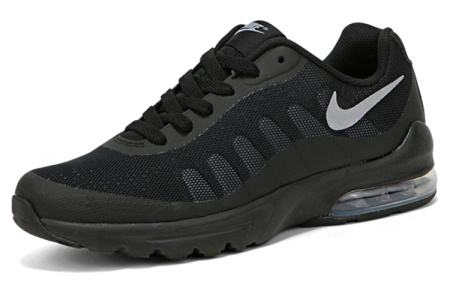 Nike Air Max Invigor Устойчивые к истиранию Низкие детские беговые кроссовки Черные