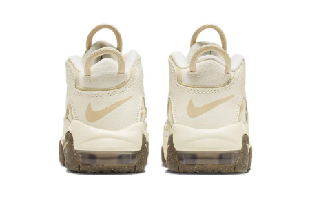 Nike Air More Uptempo BP Коровья кожа Противоскользящие амортизирующие кроссовки для детей Lifestyle