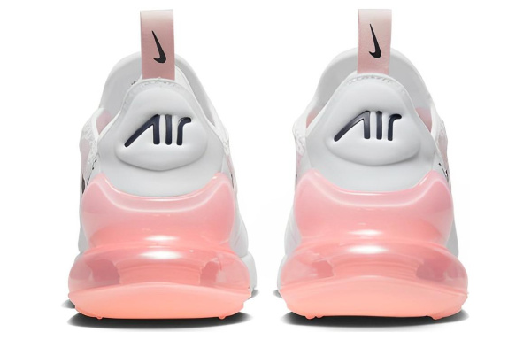 Nike Air Max 270 ESS Сетчатая ткань Текстиль Амортизация Низкий Топ Повседневная обувь Женская Белый Розовый
