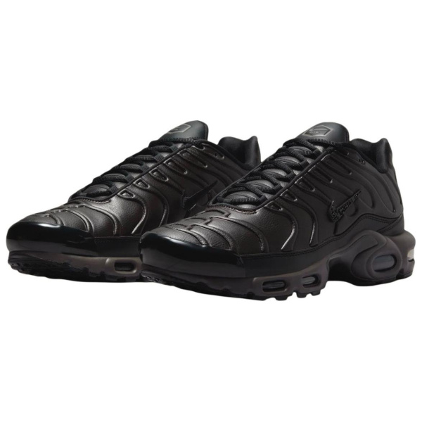 Nike Air Max Plus Устойчивые к истиранию низкие беговые кроссовки унисекс черные