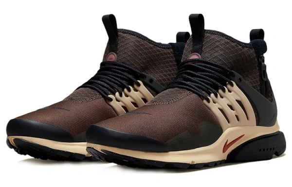 Nike Air Presto MID Utility MID Топ Повседневная обувь Мужская Темно-коричневая