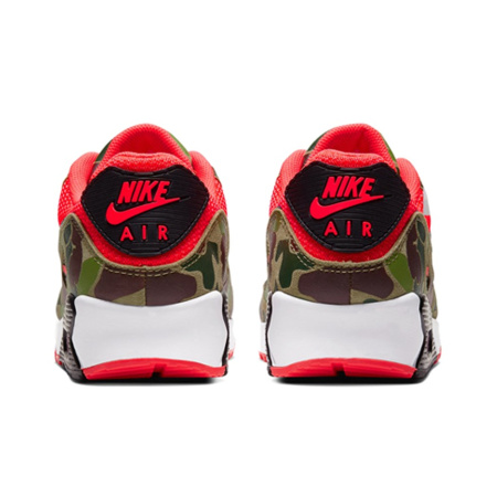 Nike Air Max 90 Low Топ Амортизирующие Беговые Кроссовки Унисекс Черный Красный