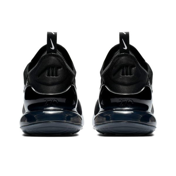 Nike Air Max 270 Износостойкий Дышащий Низкий Топ Воздушная Подушка Повседневные Беговые Кроссовки Женские Черный Белый