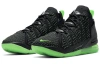 Nike Lebron 18 Low Топ Баскетбольные кроссовки для игры Мужской Черный Зеленый Белый Азиатская версия