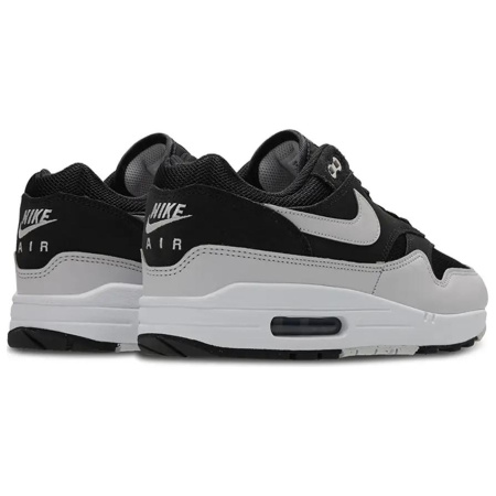 Nike Air Max 1 Устойчивые к истиранию низкие повседневные беговые кроссовки Мужские Серый Черный