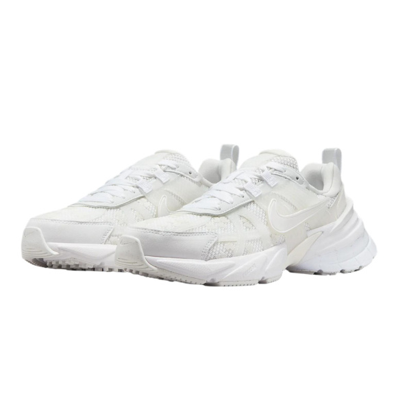 Nike V2K Run Ткань Дышащий Низкий Верх Повседневные Беговые Кроссовки Женские Белые