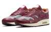 Patta X Nike Air Max 1 Амортизация Дышащий Низкий Верх Повседневные Беговые Кроссовки Унисекс Красный