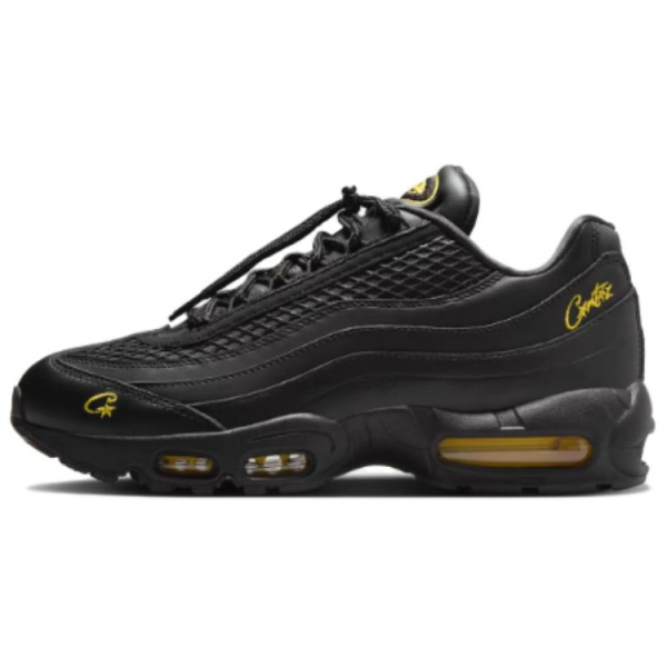 Corteiz X Nike Air Max 95 Устойчивый к истиранию Низкий Топ Повседневная обувь Мужская Черная