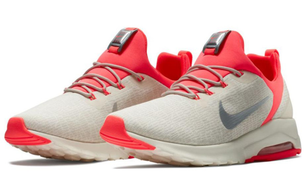 Nike Air Max MOTION Амортизация Износостойкие Низкие Повседневные Беговые Кроссовки Женские Серый Красный