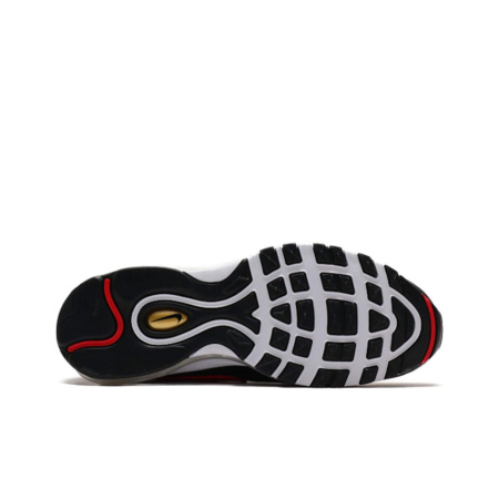 Nike Air Max 97 Легкий Низкий Топ Беговые Кроссовки Мужские Черный Красный Золото