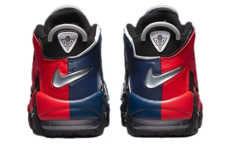 Nike Air More Uptempo Split MID Топ Винтажные Баскетбольные Кроссовки Мужские Черный Красный Синий