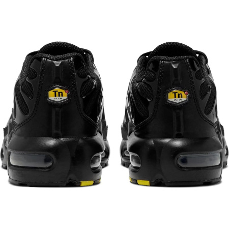 Nike Air Max Plus Устойчивые к истиранию низкие детские беговые кроссовки черного цвета