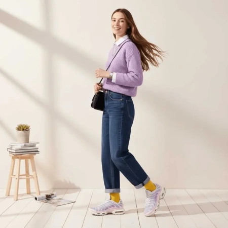 Nike Air Max Plus Удобные и Легкие Амортизация Устойчивые к Износу Дышащие Низкие Повседневные Беговые Кроссовки