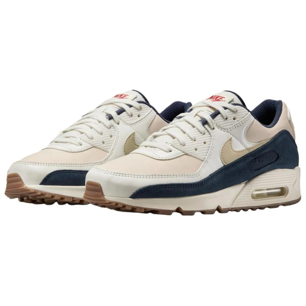 Nike Air Max 90 Устойчивые к истиранию Низкие Кроссовки с Резиновым Вафельным Подкладом Пеном Повседневные