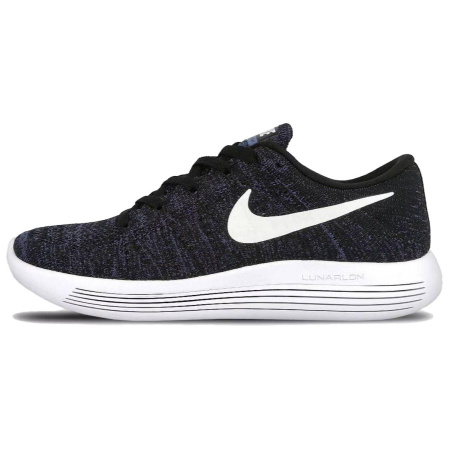 Nike LunarEpic Flyknit Износостойкие и Легкие Низкие Беговые Кроссовки Женские Черные