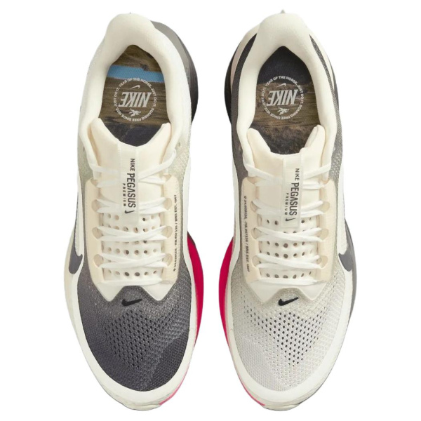 Nike Pegasus Premium Сетчатая ткань Дышащий и Упругий Беговые кроссовки Мужской Бежево-серый