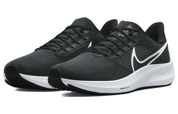 Nike Air Zoom Pegasus 39 Marathon Низкие Повседневные Беговые Кроссовки Мужские Черно-Белые