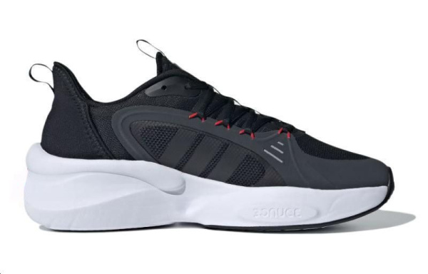 adidas Alphaboost V1 Сетка Дышащий Низкий Топ Городская Коммутация Беговые кроссовки Унисекс Черный Белый