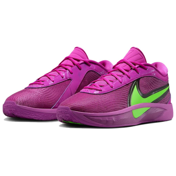 Nike Giannis Freak 6 Противоскользящие Устойчивые к истиранию Низкие Баскетбольные кроссовки Мужские Фиолетовые