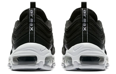 Nike Air Max 97 Амортизация Низкие Повседневные Беговые Кроссовки Унисекс Черный Белый