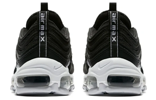 Nike Air Max 97 Амортизация Низкие Повседневные Беговые Кроссовки Унисекс Черный Белый