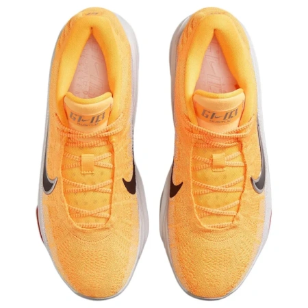 Nike GT Hustle 3 Противоскользящие Устойчивые к износу Низкие Баскетбольные кроссовки Мужские Оранжевый Серый