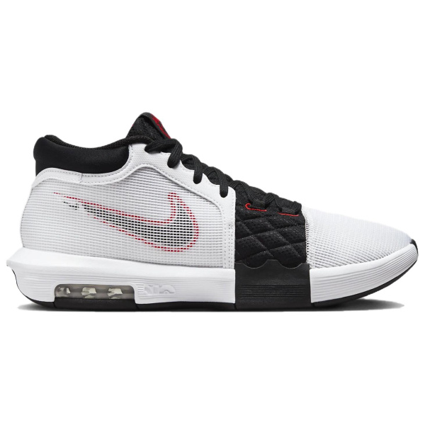 Nike Non Slip Легкий MID Баскетбольные кроссовки Унисекс Белый Черный Красный