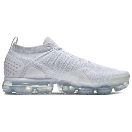 Nike VaporMax Flyknit 2 Комфортный Низкий Топ Воздушная Подушка Повседневные Беговые Кроссовки Мужские Белые