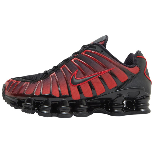 Nike Shox TL Series Противоскользящие Устойчивые к износу Низкие Повседневные Беговые Кроссовки Мужские Красный Черный