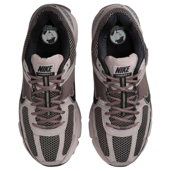 Nike Vomero 5 Сетка Противоскользящие Устойчивые к истиранию Низкие Кроссовки для бега Унисекс Серый Фиолетовый