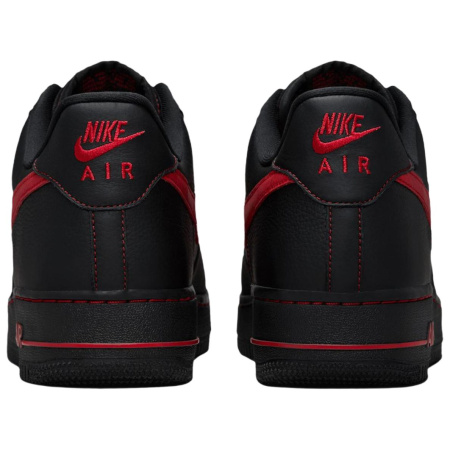 Nike Air Force 1 Дышащие Низкие Кроссовки для Скейтбординга Мужские Черные Красные