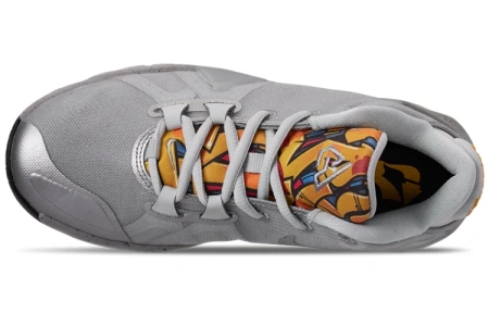 Nike Устойчивые к истиранию MID Топ Готовый к игре Детские баскетбольные кроссовки Серый