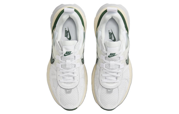 Nike V2K Run Износостойкий Дышащий Легкий Низкий Топ Повседневные Городские Беговые Кроссовки Женские Белый Зеленый