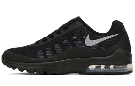 Nike Air Max Invigor Устойчивые к истиранию Низкие детские беговые кроссовки Черные